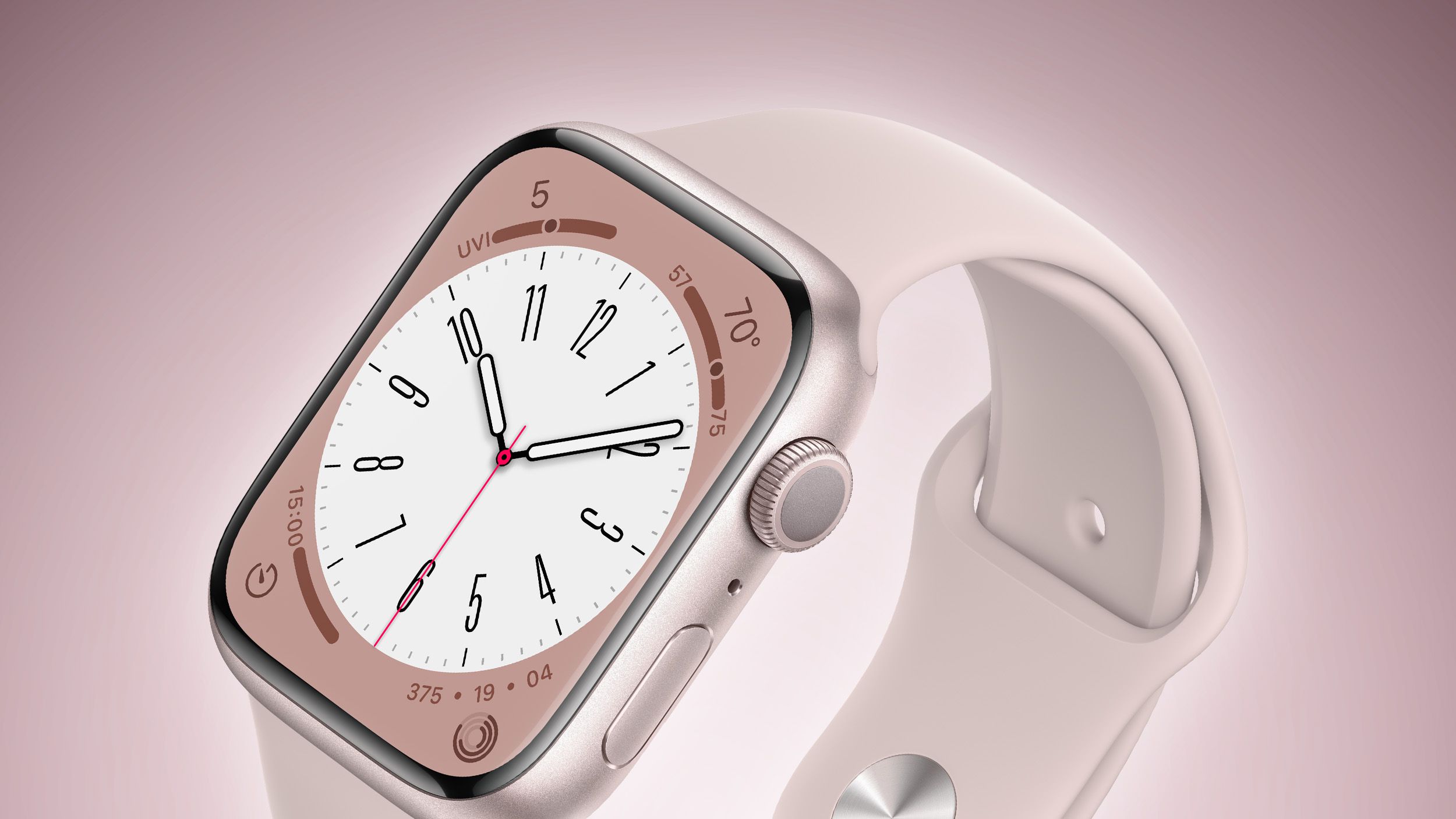 Se rumorea que el Apple Watch Series 9 tendrá una nueva opción de color rosa.