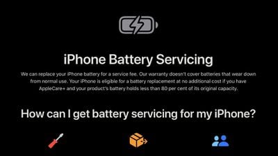 servicio de batería del iPhone en el Reino Unido