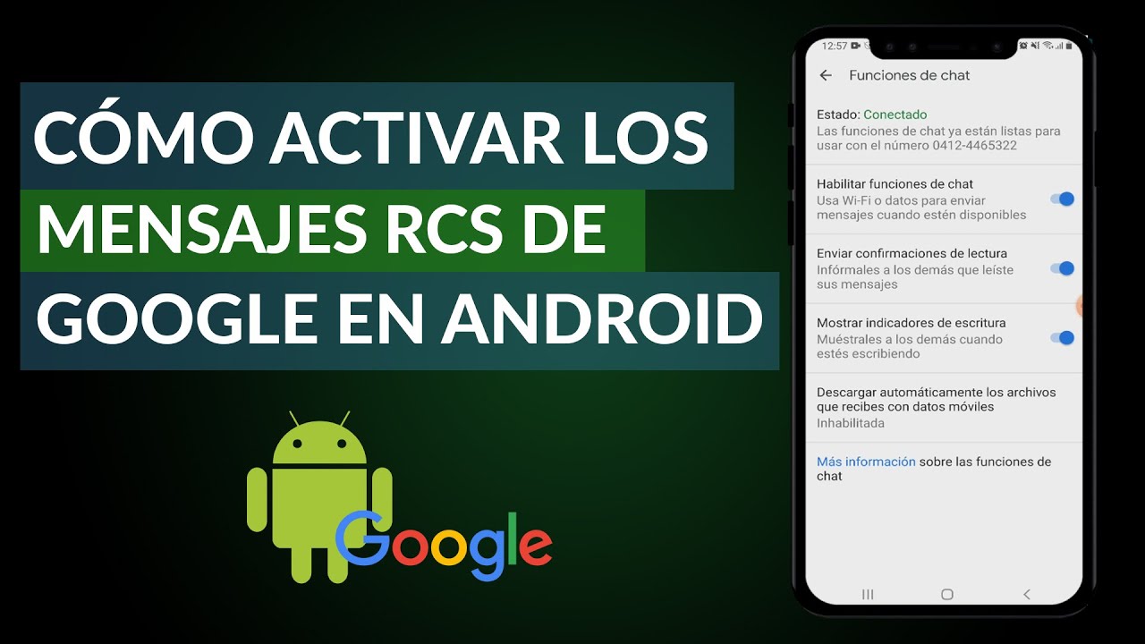 Cómo activar, desactivar y usar RCS Chat en Google Messages.