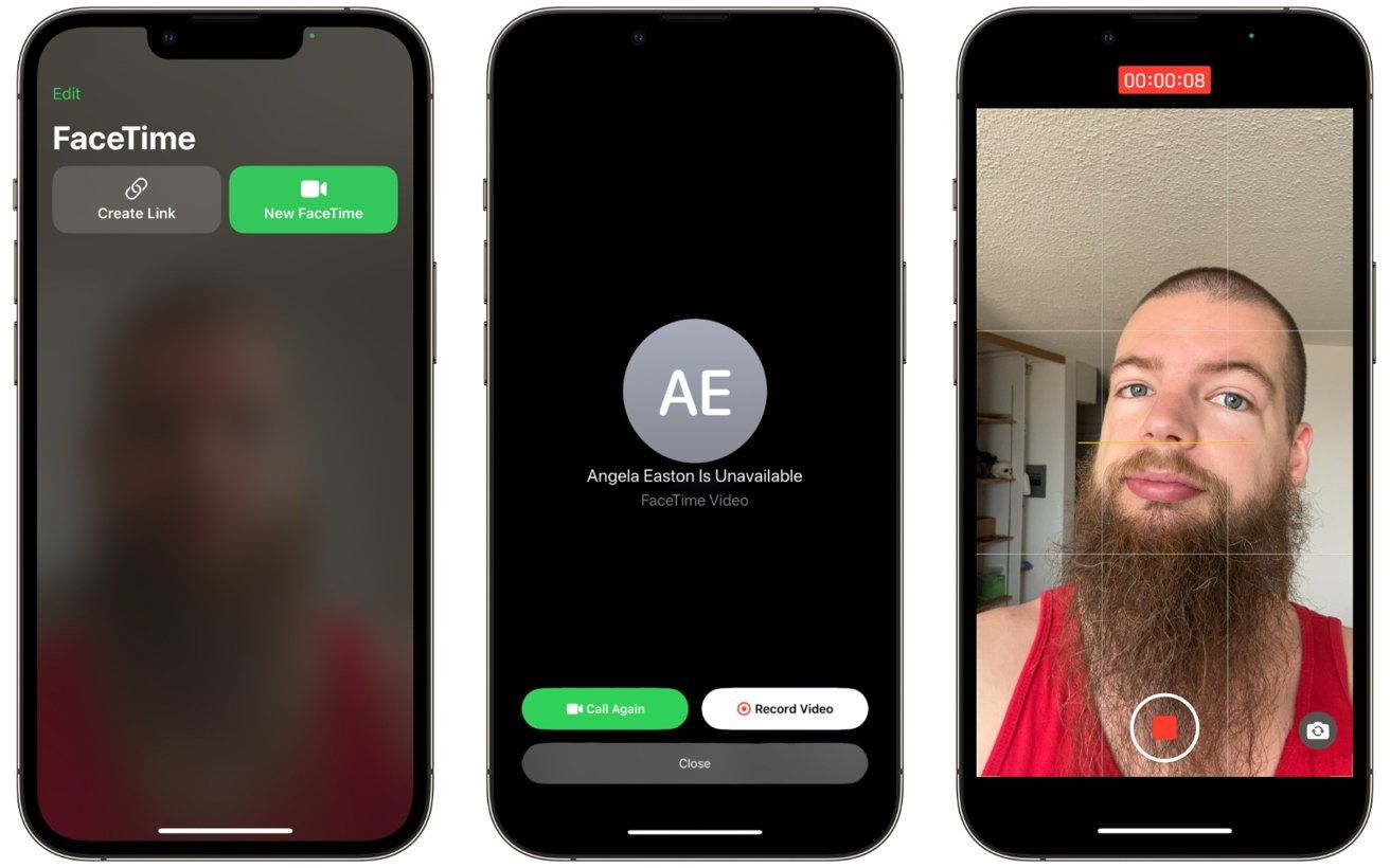 Cómo dejar mensajes de video en FaceTime en iOS 17.