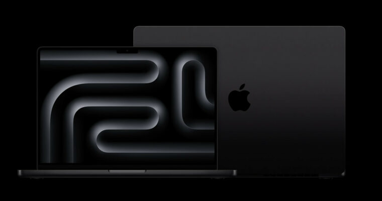 Las nuevas MacBook Pro de 14 y 16 pulgadas vienen con el procesador M3 y están disponibles en color negro.