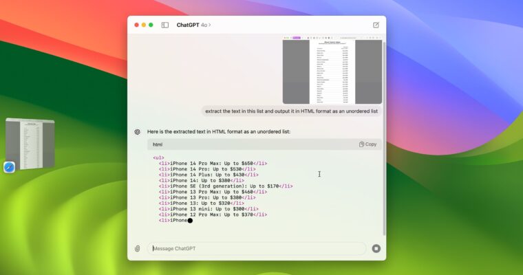 Aplicación ChatGPT de OpenAI para Mac ahora disponible para todos los usuarios (SEO)