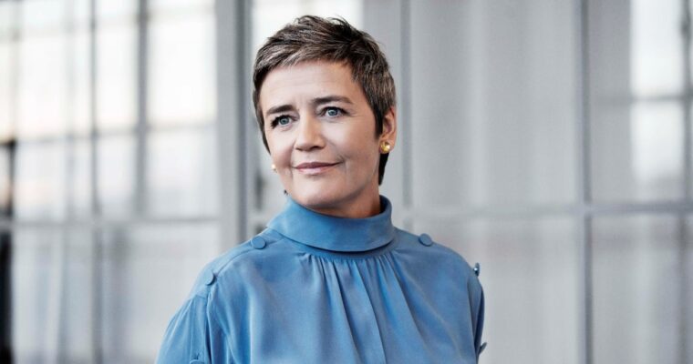 Margrethe Vestager, jefa de competencia de la UE, será reemplazada