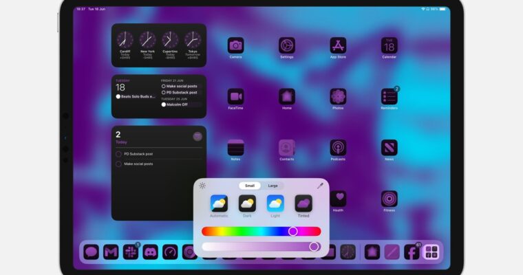 Cómo personalizar la pantalla de inicio de iPadOS 18: guía completa