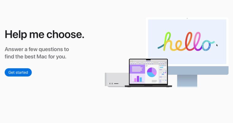 Apple lanza sitio web ‘Ayúdame a Elegir’ para encontrar la Mac adecuada
