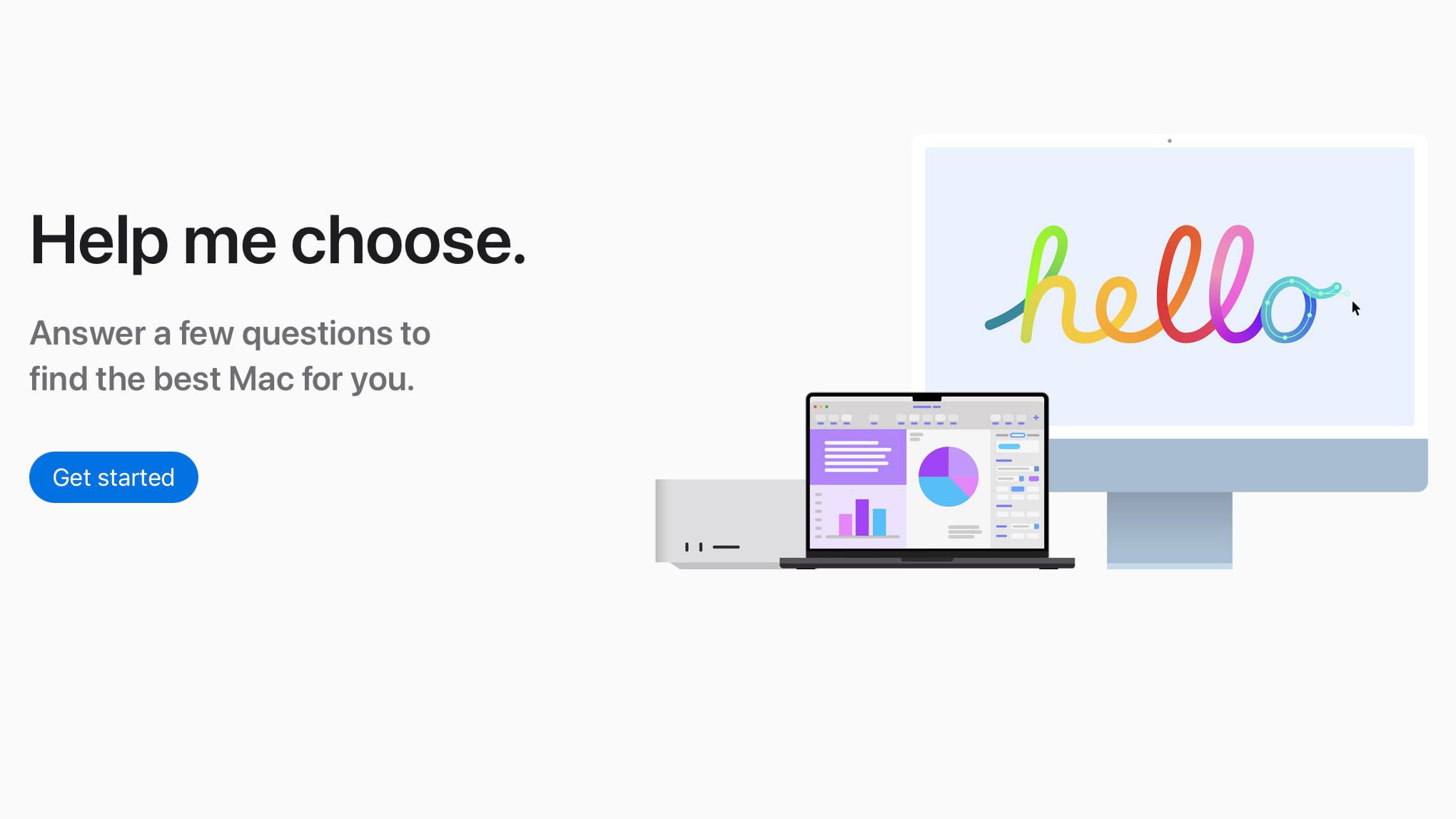 Apple lanza sitio web ‘Ayúdame a Elegir’ para encontrar la Mac adecuada