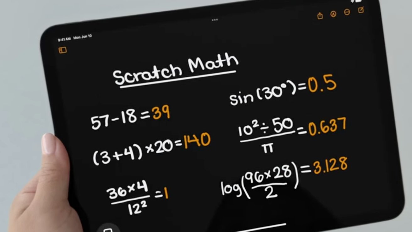 Orígenes de Math Notes en iPadOS: Apple habla sobre esta innovadora función