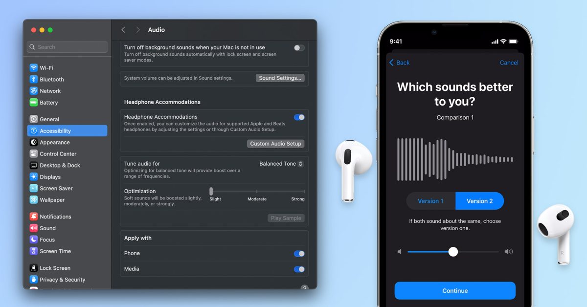 macOS Sequoia trae Ajustes para Auriculares a la Mac – Novedades en Accesibilidad de Audífonos