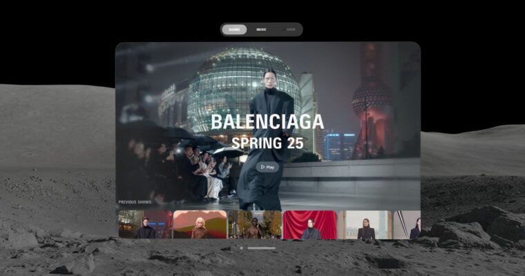 Balenciaga y Rimowa lanzan aplicaciones para Apple Vision Pro – Innovación en la moda y el diseño.