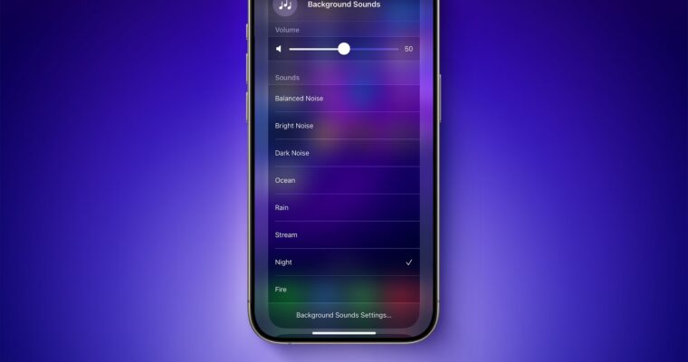 iOS 18 incorpora dos nuevos sonidos de fondo para ayudarte a concentrarte o descansar