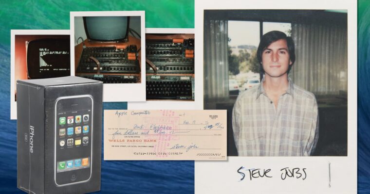 Subasta de Steve Jobs incluye Apple-1, Chaqueta Bomber, iPhone Original Sellado y más – ¡Descubre los tesoros de la historia de Apple!