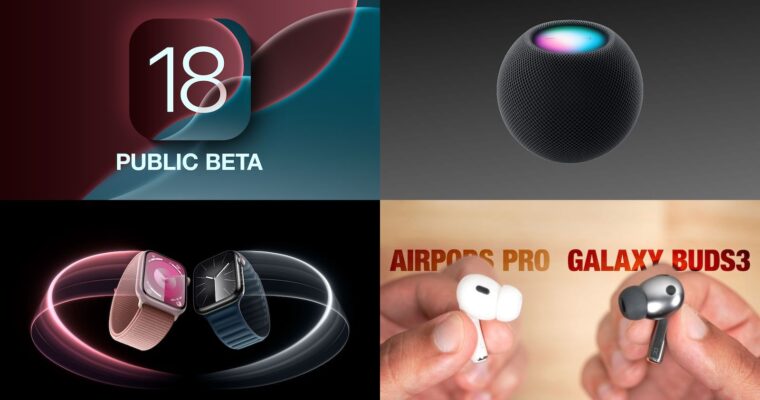 Principales noticias: iOS 18 Beta Pública, HomePod Mini en Nuevo Color Medianoche y Más