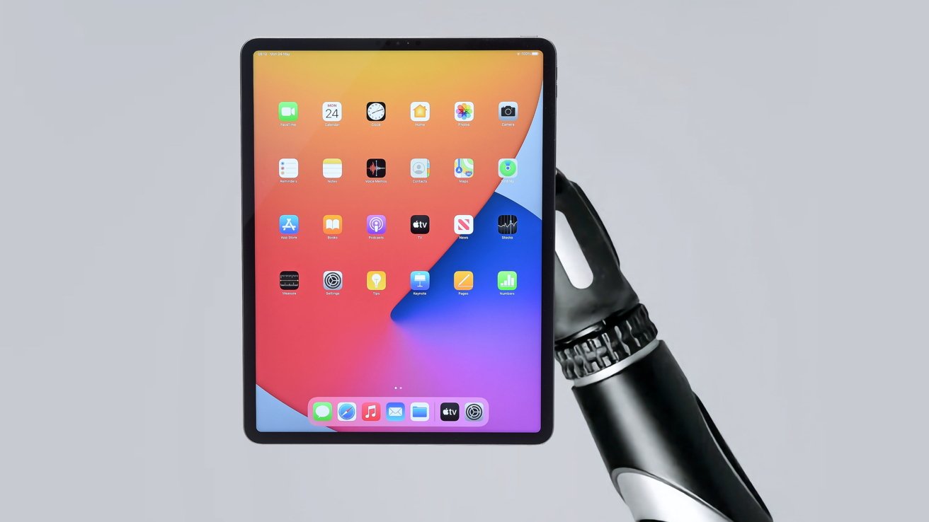 Apple trabaja en un brazo robótico con una pantalla similar a la del iPad