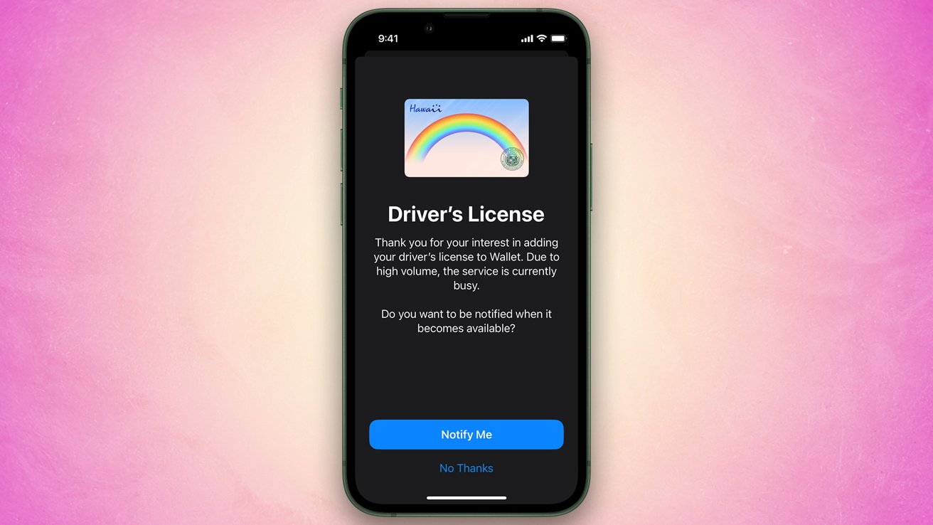 Apple implementa compatibilidad con identificaciones en Hawaii