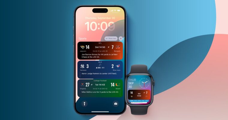 La aplicación deportiva de Apple ofrecerá resultados en directo y jugadas detalladas para más ligas en la pantalla de bloqueo del iPhone
