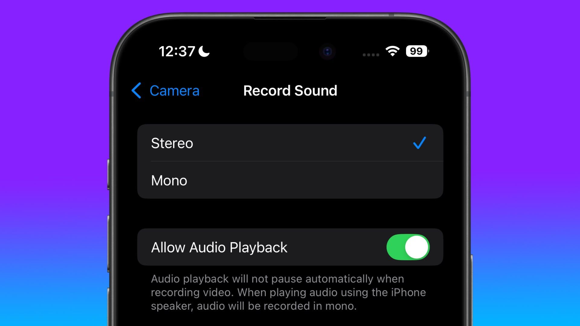 iOS 18 agrega ajuste de cámara para permitir reproducción de audio al grabar video
Nuevo ajuste en iOS 18 permite reproducción de audio al grabar video