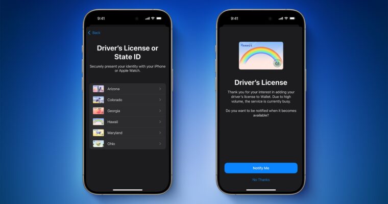 Licencias de conducir de iPhone en la aplicación Wallet se están implementando en el séptimo estado de EE. UU. – ¡Aprovecha esta nueva funcionalidad!