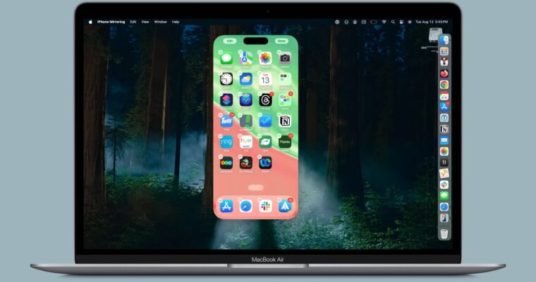 El nuevo modo Jiggle ahora compatible con el espejo de iPhone en macOS Sequoia e iOS 18 para gestionar la pantalla de inicio