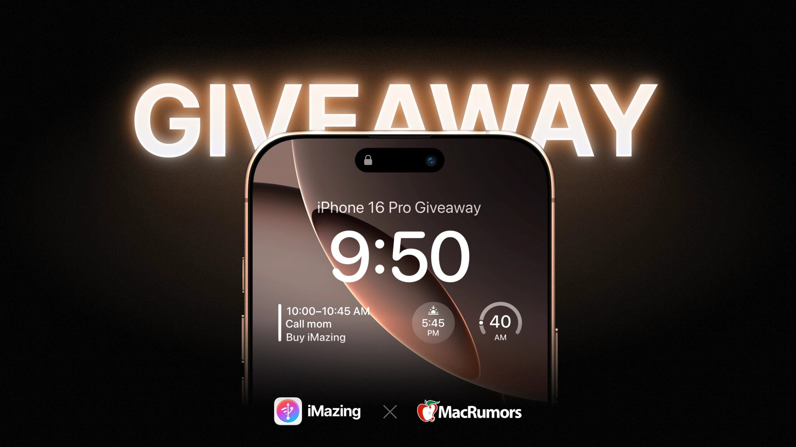 Sorteo de MacRumors: Gana un iPhone 16 Pro de iMazing – ¡Participa ahora!