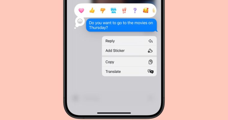 iOS 18: Usa Emoji como Reacciones de Tapback en Mensajes – Guía Completa