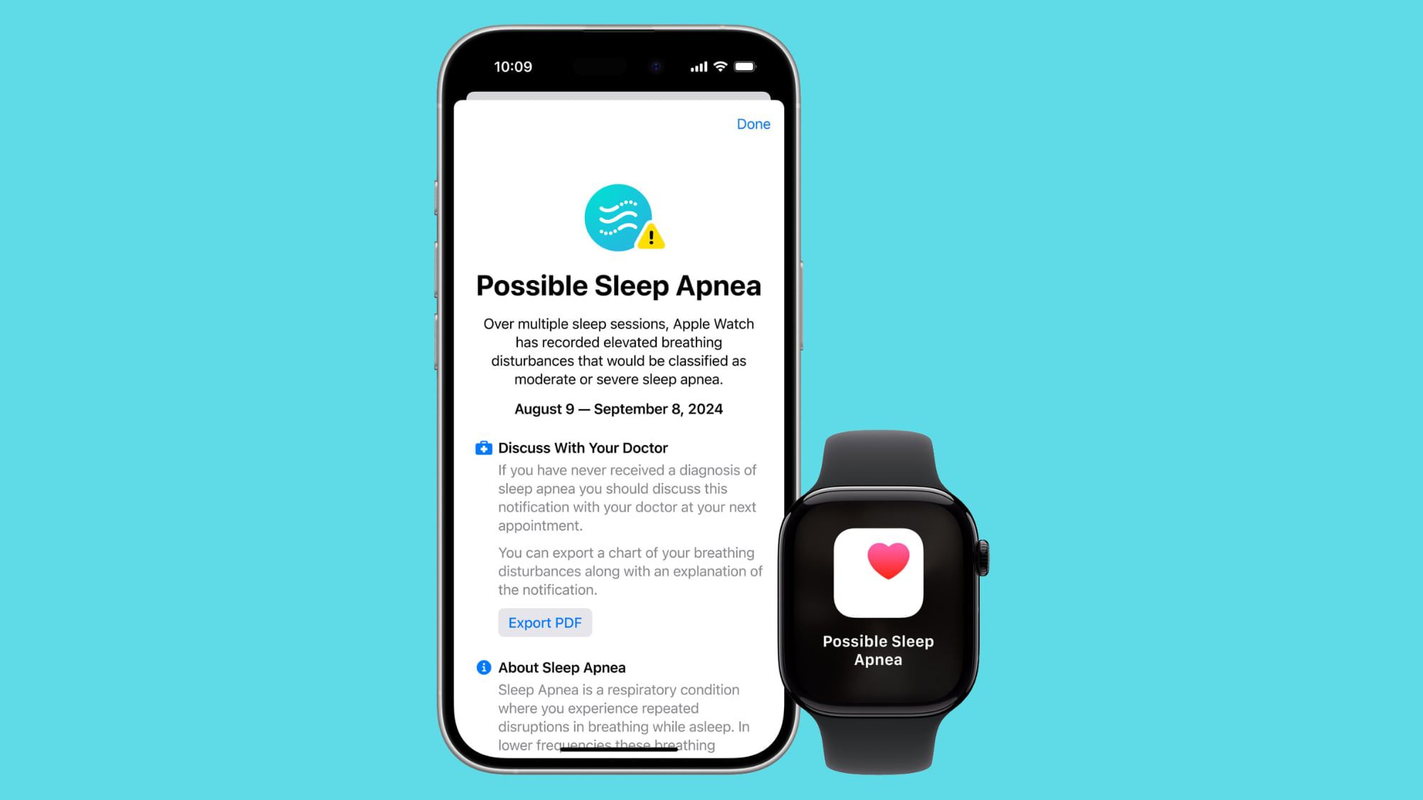 Función de detección de apnea del sueño del Apple Watch disponible en más de 150 países: Novedad en el mercado de la tecnología.